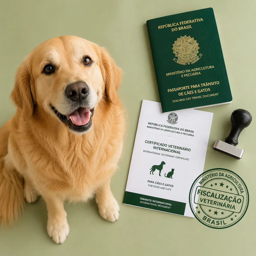 Ministério da Agricultura e VIGIAGRO — emissão do CVI no Brasil para viagem com pet.
